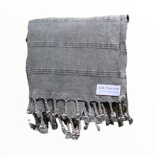Load image into Gallery viewer, Hand Towel Stonewash Stripe Silk Dervish Turkish Cotton Towels