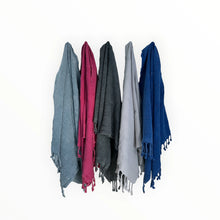 Load image into Gallery viewer, Stonewash Stripe Grey Beige Turkish Towel Silk Dervish Turkish Cotton Towels