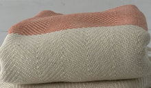 Load image into Gallery viewer, Chevron Herringbone Orange Turkish Towel - Silk Dervish Turkish Towels Gold Coast Australia