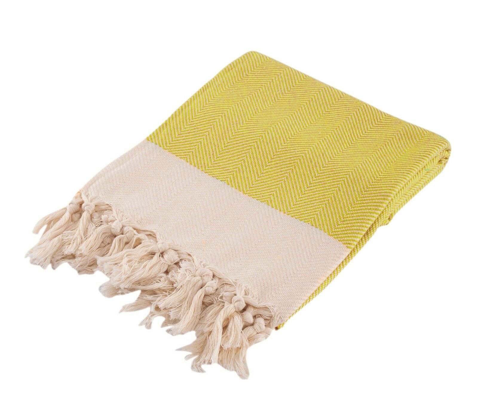 Yellow turkish towel sale