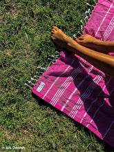 Load image into Gallery viewer, Classic Sultan Fuchsia Turkish Towel - Silk Dervish Turkish Towels Gold Coast Australia