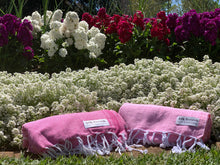Load image into Gallery viewer, Classic Sultan Fuchsia Turkish Towel - Silk Dervish Turkish Towels Gold Coast Australia