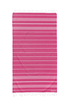 Load image into Gallery viewer, Classic Sultan Fuchsia Turkish Towel - Silk Dervish Turkish Towels Gold Coast Australia