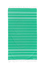 Load image into Gallery viewer, Classic Sultan Green Turkish Towel - Silk Dervish Turkish Towels Gold Coast Australia