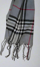 Load image into Gallery viewer, Unisex Men's Women's Check Tartan Plaid Scarf Shawl Silk Dervish Turkish Cotton Towels