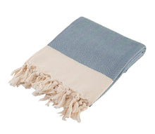 Load image into Gallery viewer, Hand Towel Chevron Herringbone Turkish Towel Silk Dervish Turkish Cotton Towels