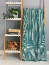 Load image into Gallery viewer, Folia Turkish Towel Seagreen Silk Dervish Turkish Cotton Towels