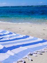 Load image into Gallery viewer, Sose Terry Towel Blue - Silk Dervish, Turkish Cotton Towel