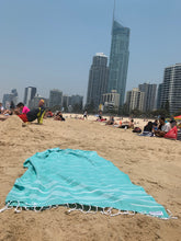 Load image into Gallery viewer, Classic Sultan Mint Turkish Towel Silk Dervish Turkish Cotton Towels