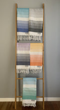 Load image into Gallery viewer, Colourful Orange Turkish Towel Silk Dervish Turkish Cotton Towels