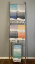 Load image into Gallery viewer, Colourful Mint Turkish Towel Silk Dervish Turkish Cotton Towels