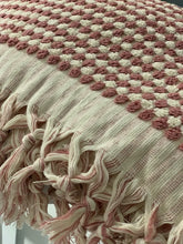 Load image into Gallery viewer, Pompom Turkish Bath Terry Towel Clay Pink Silk Dervish Turkish Cotton Towels
