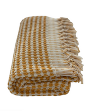 Load image into Gallery viewer, Pompom Turkish Bath Terry Towel Yellow Silk Dervish Turkish Cotton Towels