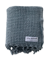 Load image into Gallery viewer, Waffle Turkish Towel Denim Silk Dervish Turkish Cotton Towels