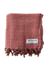 Load image into Gallery viewer, Missis Stonewashed Turkish Towel Rose Silk Dervish Turkish Cotton Towels