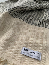 Load image into Gallery viewer, Lutti Turkish Bath Towel Black Silk Dervish Turkish Cotton Towels