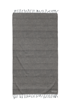 Load image into Gallery viewer, Stonewash Stripe Black Beach Bath Turkish Towel - Silk Dervish, Turkish Cotton Towel