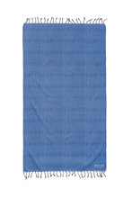 Load image into Gallery viewer, Stonewash Stripe Blue Beach Bath Turkish Towel - Silk Dervish, Turkish Cotton Towel
