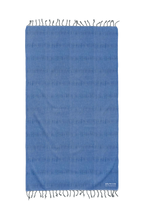 Load image into Gallery viewer, Stonewash Stripe Blue Beach Bath Turkish Towel - Silk Dervish, Turkish Cotton Towel
