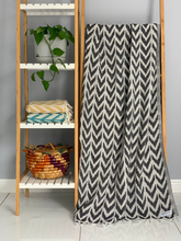 Load image into Gallery viewer, Vava Turkish Towel Black Silk Dervish Turkish Cotton Towels