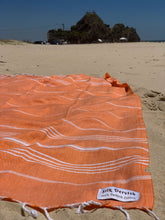 Load image into Gallery viewer, Classic Sultan Orange Turkish Towel - Silk Dervish, Turkish Cotton Towel