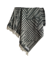 Load image into Gallery viewer, Folia Turkish Towel Black Silk Dervish Turkish Cotton Towels