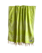 Load image into Gallery viewer, Trio Turkish Towel Lime Silk Dervish Turkish Cotton Towels
