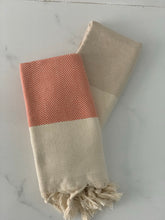 Load image into Gallery viewer, Hand Towel Chevron Herringbone Turkish Towel Silk Dervish Turkish Cotton Towels