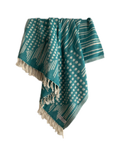 Load image into Gallery viewer, Folia Turkish Towel Seagreen Silk Dervish Turkish Cotton Towels