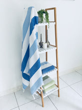 Load image into Gallery viewer, Sose Terry Towel Blue - Silk Dervish, Turkish Cotton Towel
