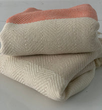 Load image into Gallery viewer, Hand Towel Chevron Herringbone Turkish Towel Silk Dervish Turkish Cotton Towels