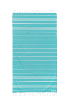 Load image into Gallery viewer, Classic Sultan Mint Beach Bath Turkish Towel Silk Dervish, Turkish Cotton Towel Gold Coast Australia