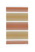 Load image into Gallery viewer, Colourful Orange Turkish Towel Silk Dervish Turkish Cotton Towels