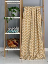 Load image into Gallery viewer, Vava Turkish Towel Mustard Silk Dervish Turkish Cotton Towels