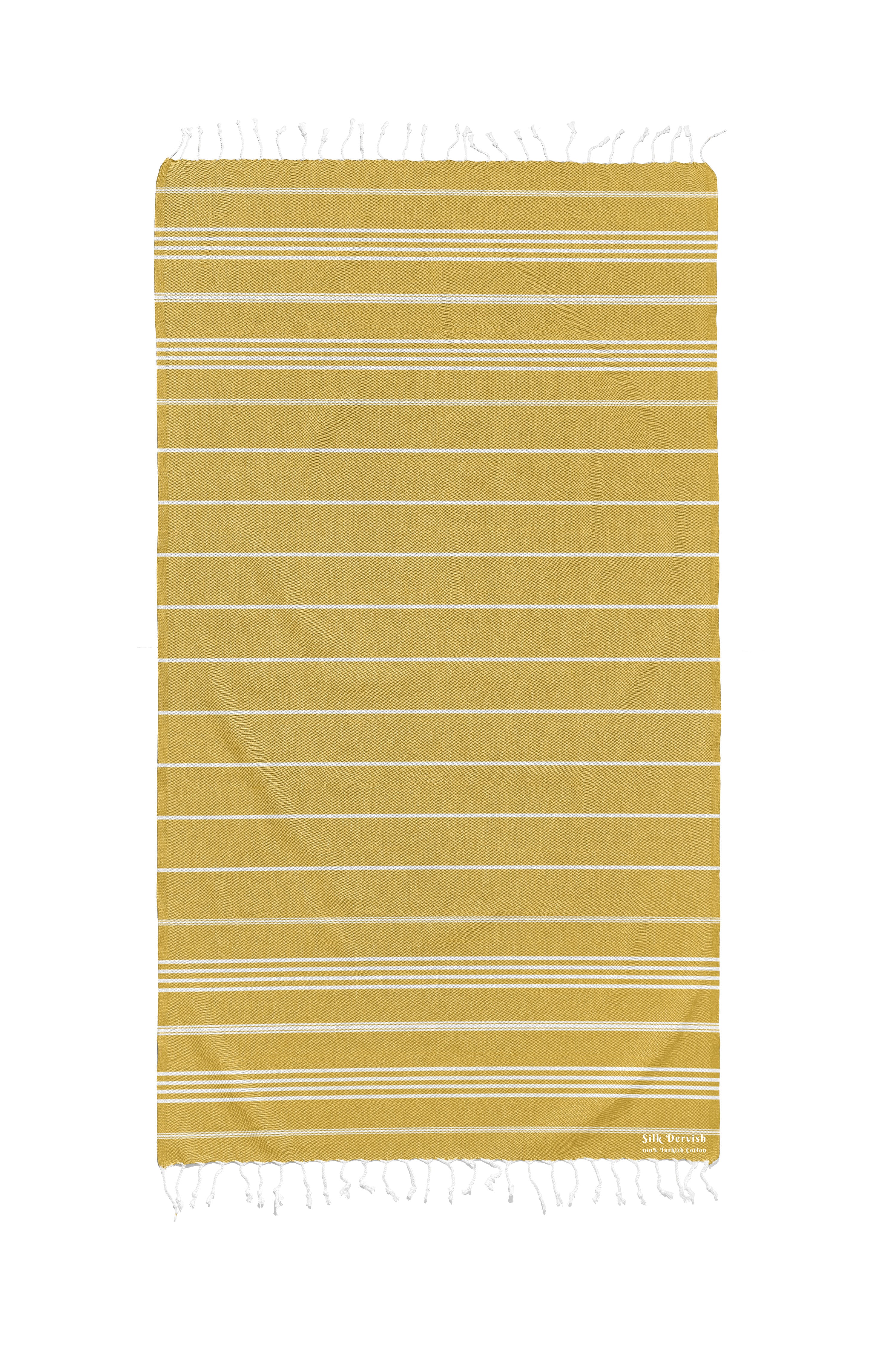 Classic Sultan Yellow Turkish Towel Silk Dervish Turkish Cotton Towels