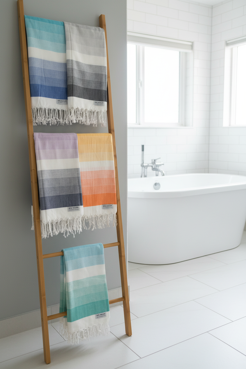 Colourful Orange Turkish Towel