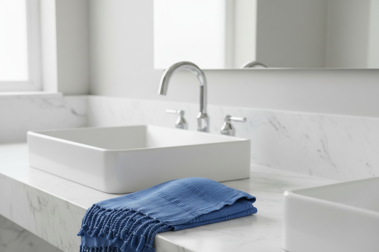 Hand Towel Stonewash Stripe Silk Dervish Turkish Cotton Towels