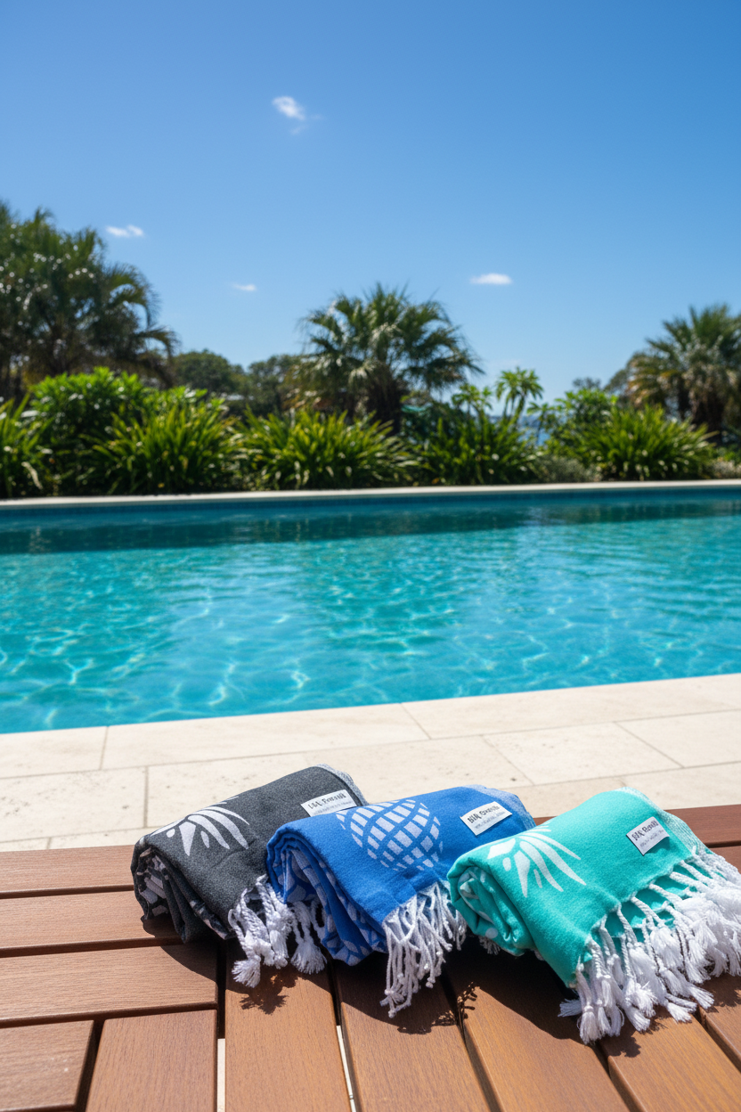 Pineapple Blue Turkish Towel Silk Dervish Turkish Cotton Towels