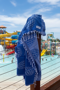 Pineapple Blue Turkish Towel Silk Dervish Turkish Cotton Towels