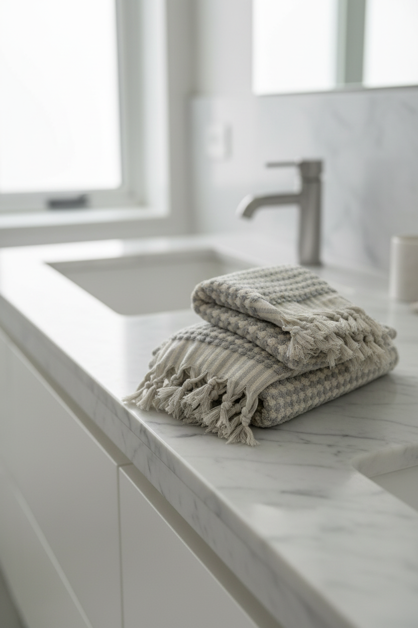 Hand Towel Pompom Turkish Terry Towel Silk Dervish Turkish Cotton Towels