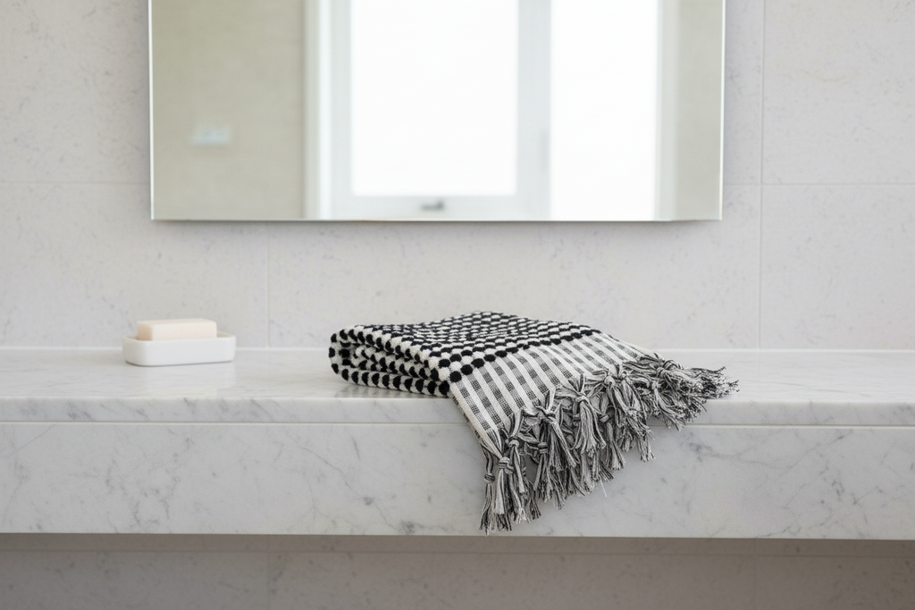 Hand Towel Pompom Turkish Terry Towel Silk Dervish Turkish Cotton Towels