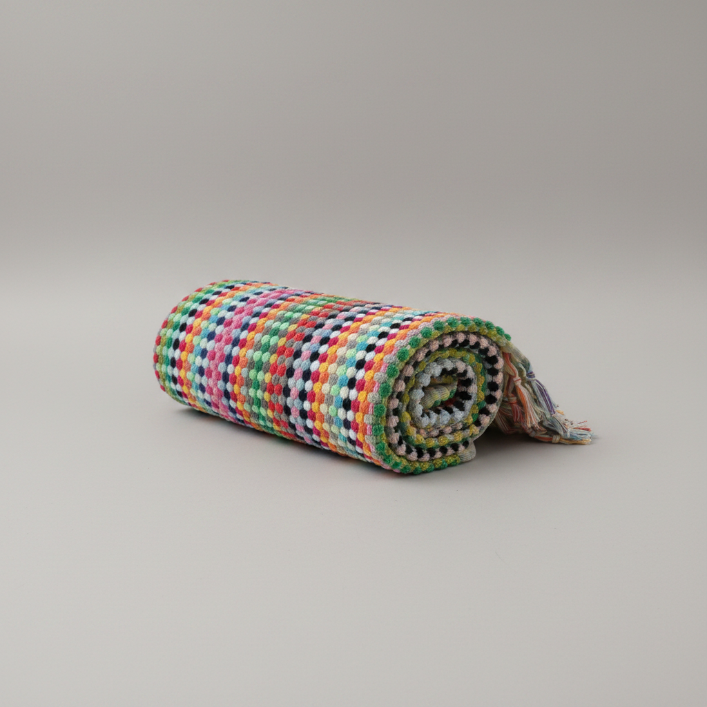 Pompom Turkish Bath Terry Towel Multi