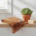 Missis Stonewashed Turkish Towel Brown Silk Dervish Turkish Cotton Towels