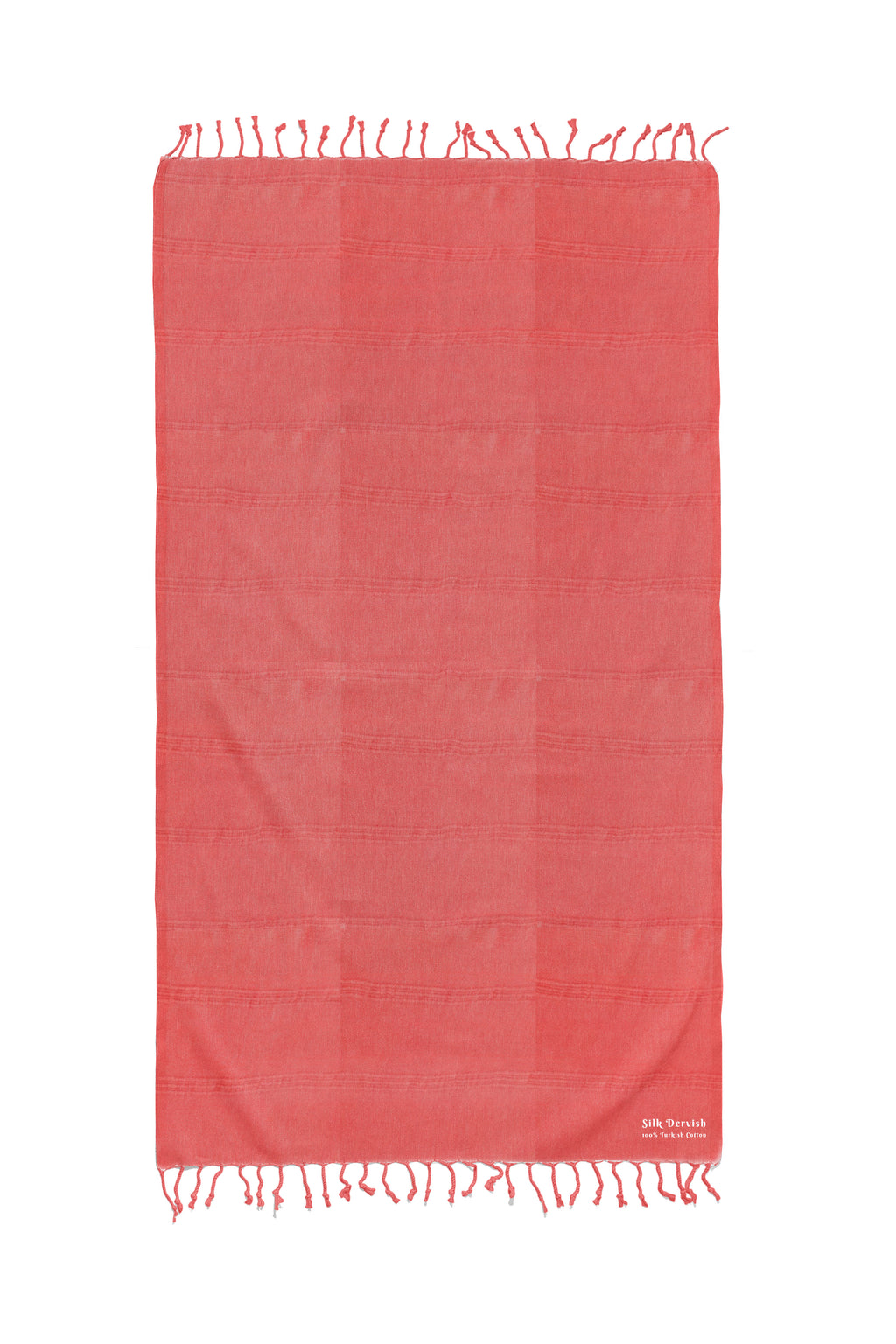 Stonewash Stripe Coral Turkish Towel Silk Dervish Turkish Cotton Towels