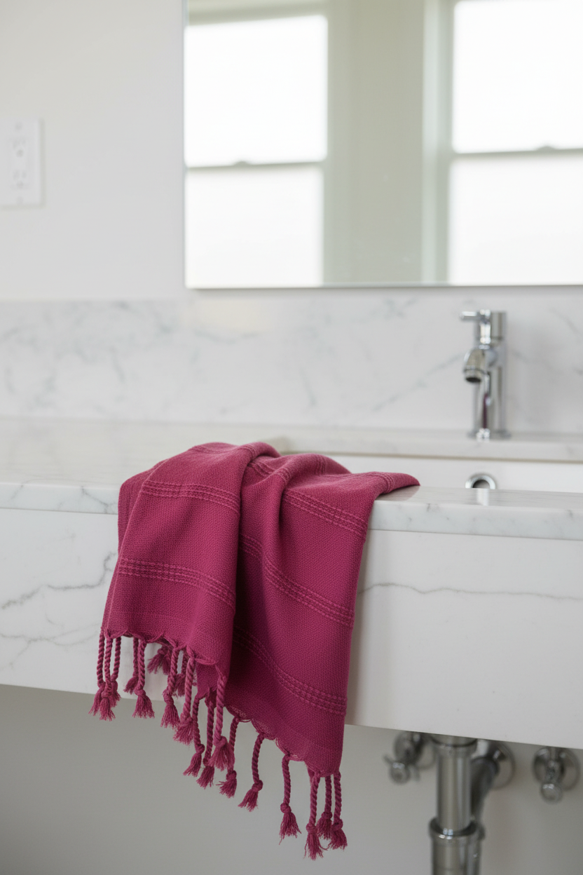 Hand Towel Stonewash Stripe Silk Dervish Turkish Cotton Towels