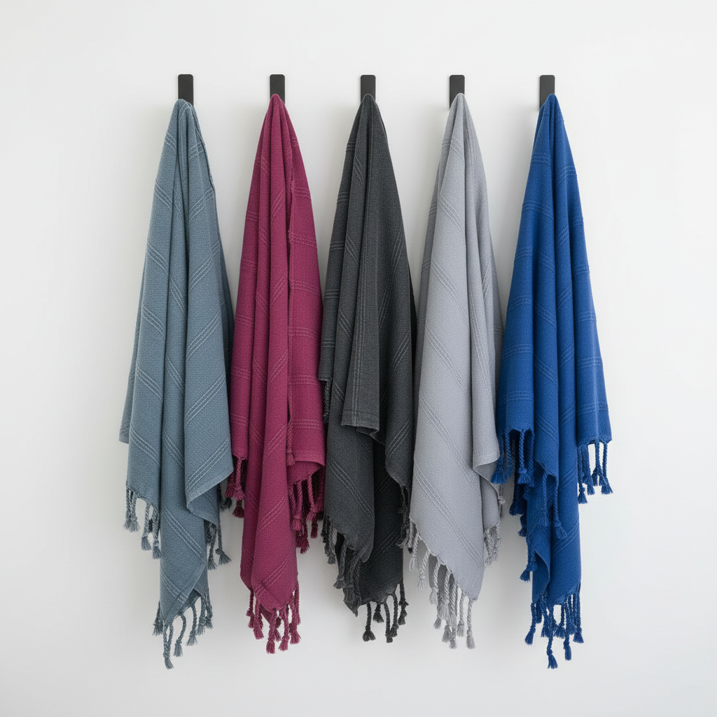 Hand Towel Stonewash Stripe Silk Dervish Turkish Cotton Towels