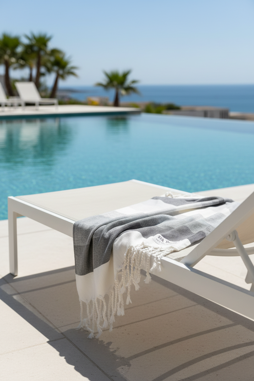 Colourful Black Turkish Towel