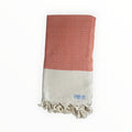Chevron Diamond Orange Turkish Towel - Silk Dervish Turkish Towels Gold Coast Australia
