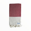 Chevron Diamond Red Turkish Towel - Silk Dervish Turkish Towels Gold Coast Australia