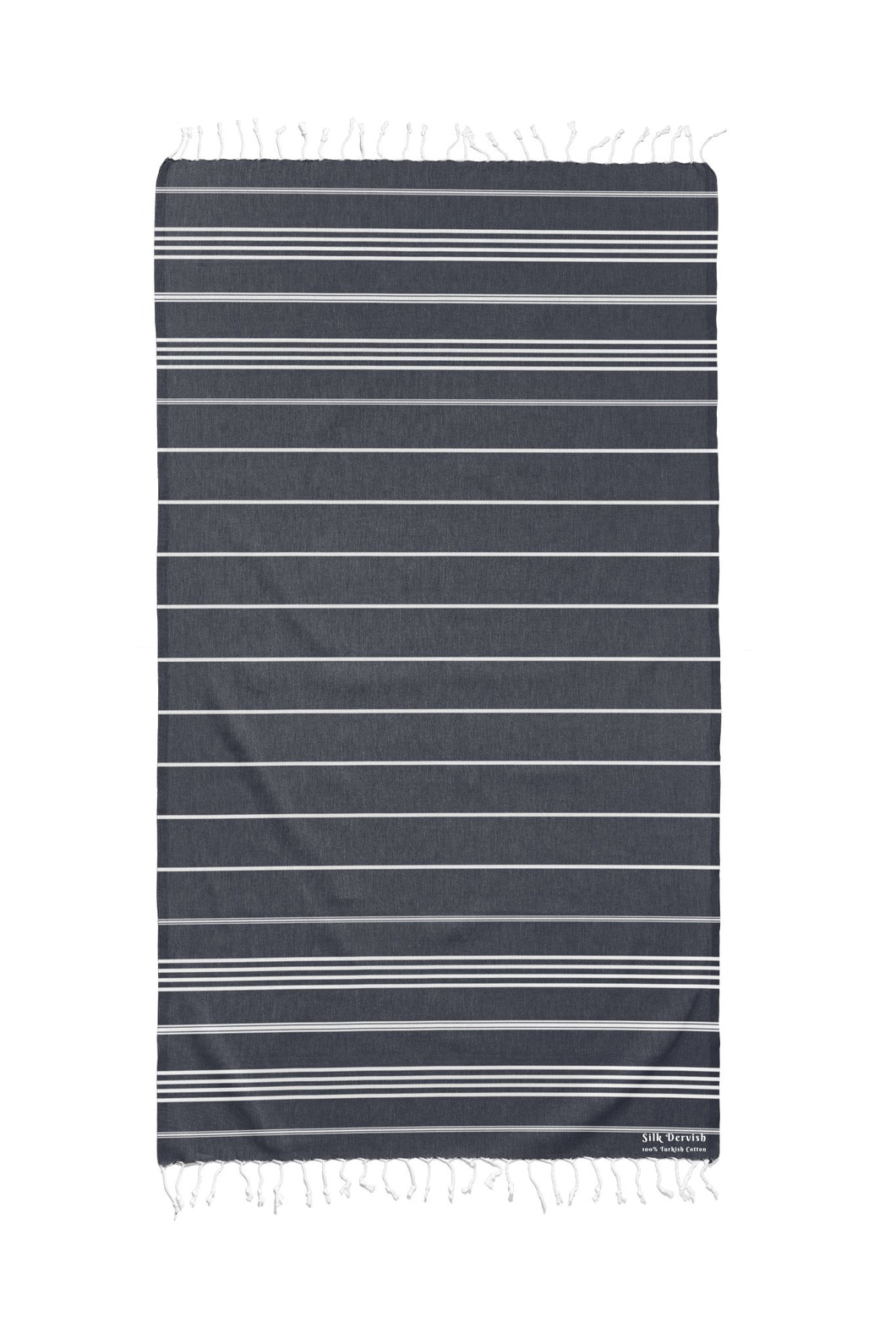 Classic Sultan Black Turkish Towel - Silk Dervish Turkish Towels Gold Coast Australia